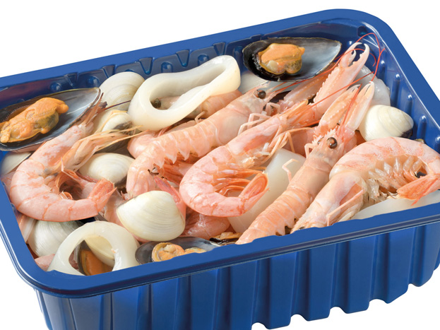 Paella de marisco con gambón